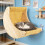Stable Wood Cats Window Perch Hanging Hammock with Suction Cup 5