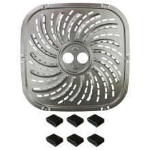 Square Cooking Mats Carbon Steel Air Fryers Plate-24 by 24cm