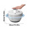 Plastic Salad Dryer with Drain Basket Ergonomic Hand Press 3