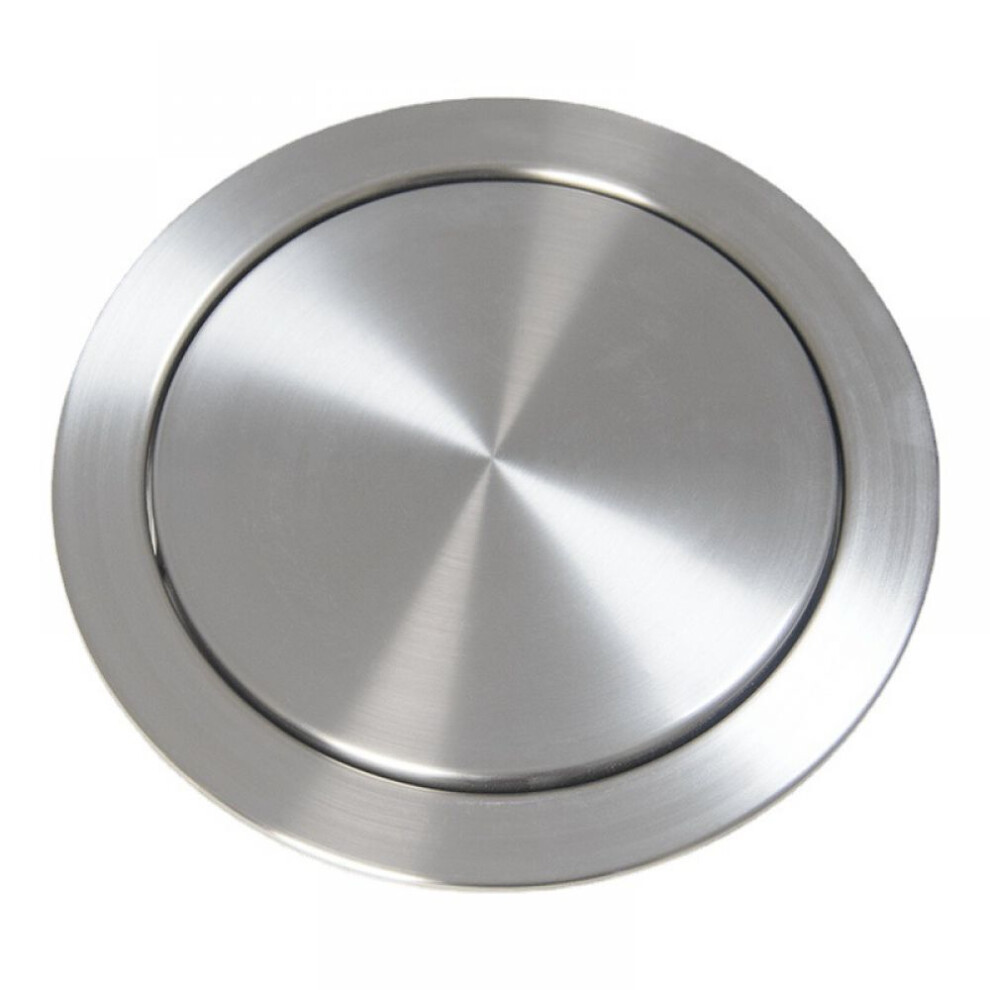 Stainless Steel Countertop Trash Can Lid, Built-In Trash Chute Cover With Sleek Modern Appearance, Embedded Countertop Waste Disposal Cover For Kitche 9148971929690