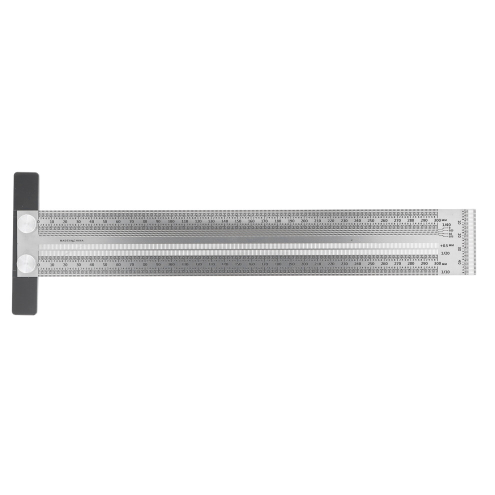 Marking T-Rule Stainless Steel Multifunctional Carpenter Square, Scribing Gauge Woodworking Measuring Tool, Clear Scale, Premium Quality, Flexible And 9148971648904