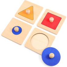 Brinquedo de coordenação motora para bebês, design seguro e leve, pintado à base de água, quebra-cabeça de madeira Montessori, aprimora a