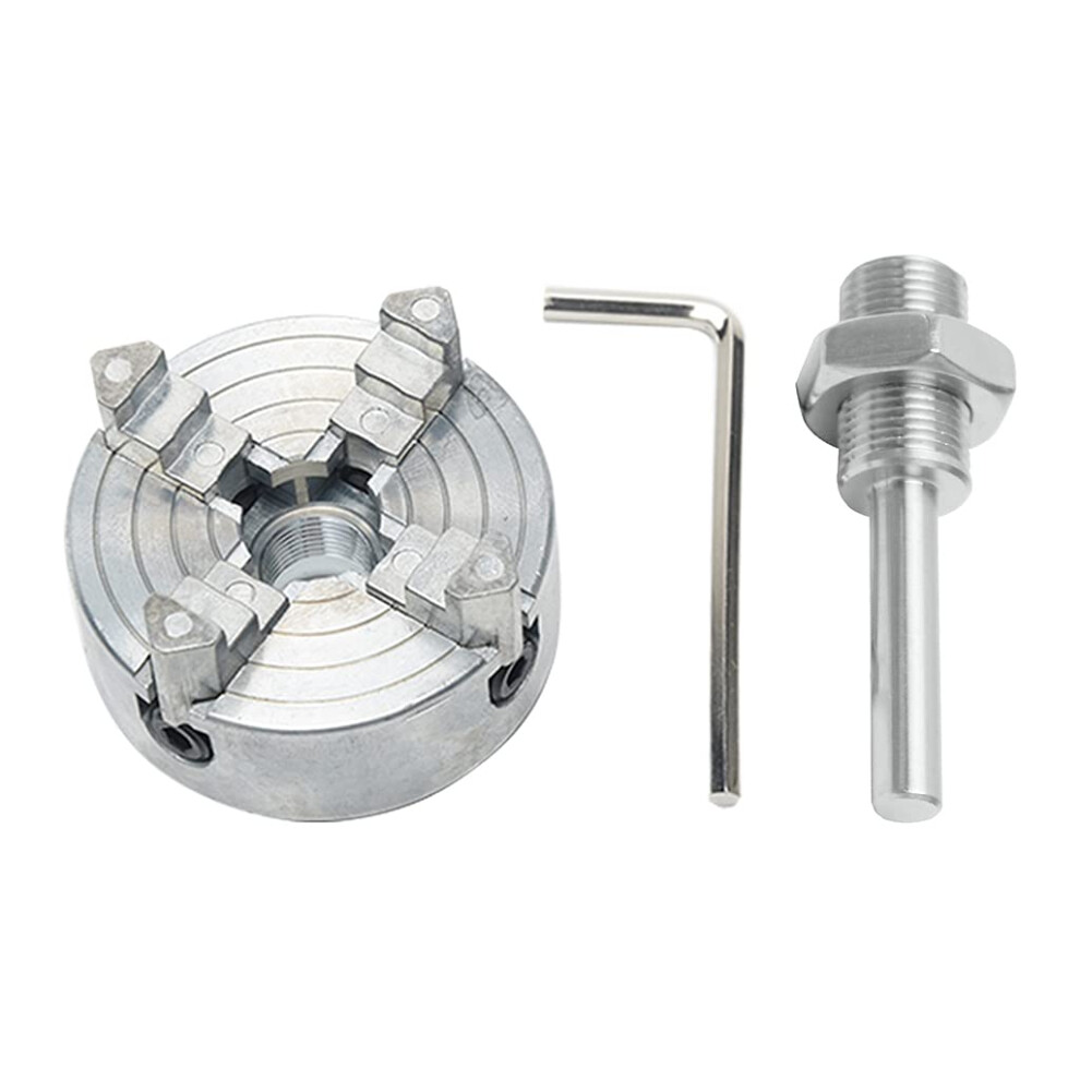 Upgraded Zinc Alloy 3 Jaw Lathe Chuck Selfcentering Precision Threaded Back For Drill 9189345082924