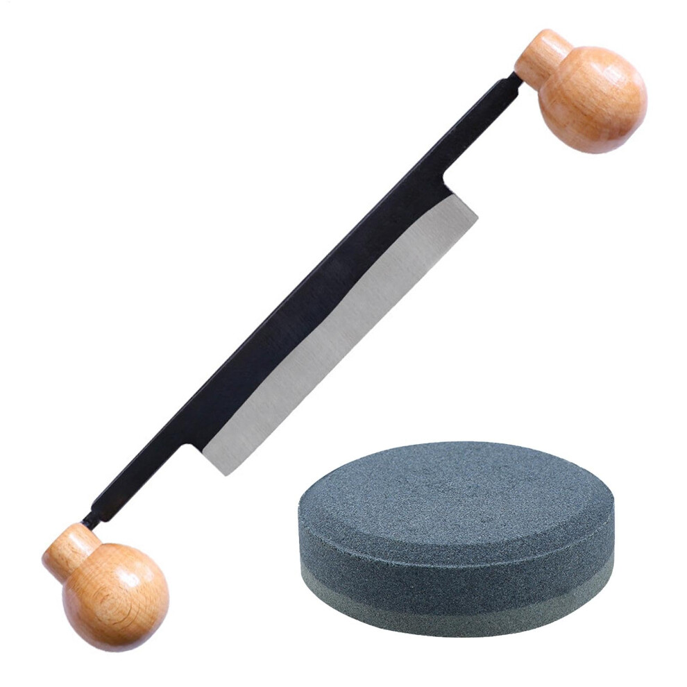Bark Removal Tool, Shaving Tool For Drawing, Bark Stripping, Doublehandled Wood Scraper 9412369228673
