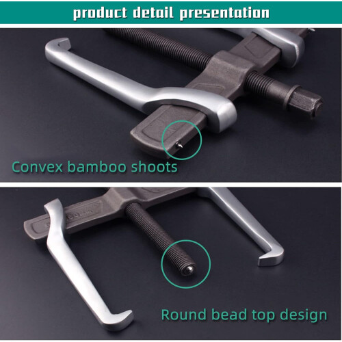 8 Inch Bearing Puller Double Claw Gear Removal Tool, Chrome Vanadium, Durable RustResistant 2
