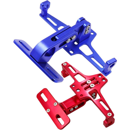 Motorcycle License Plate Bracket Aluminum Adjustable Rear Holder for Secure Easy Installation 1
