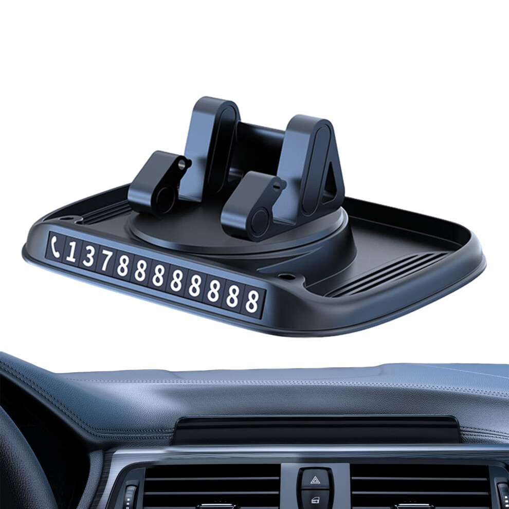 Car Phone Holder With 360 Rotation, Vibrationproof Adhesive Dashboard Mount For All Vehicles 9189345083778