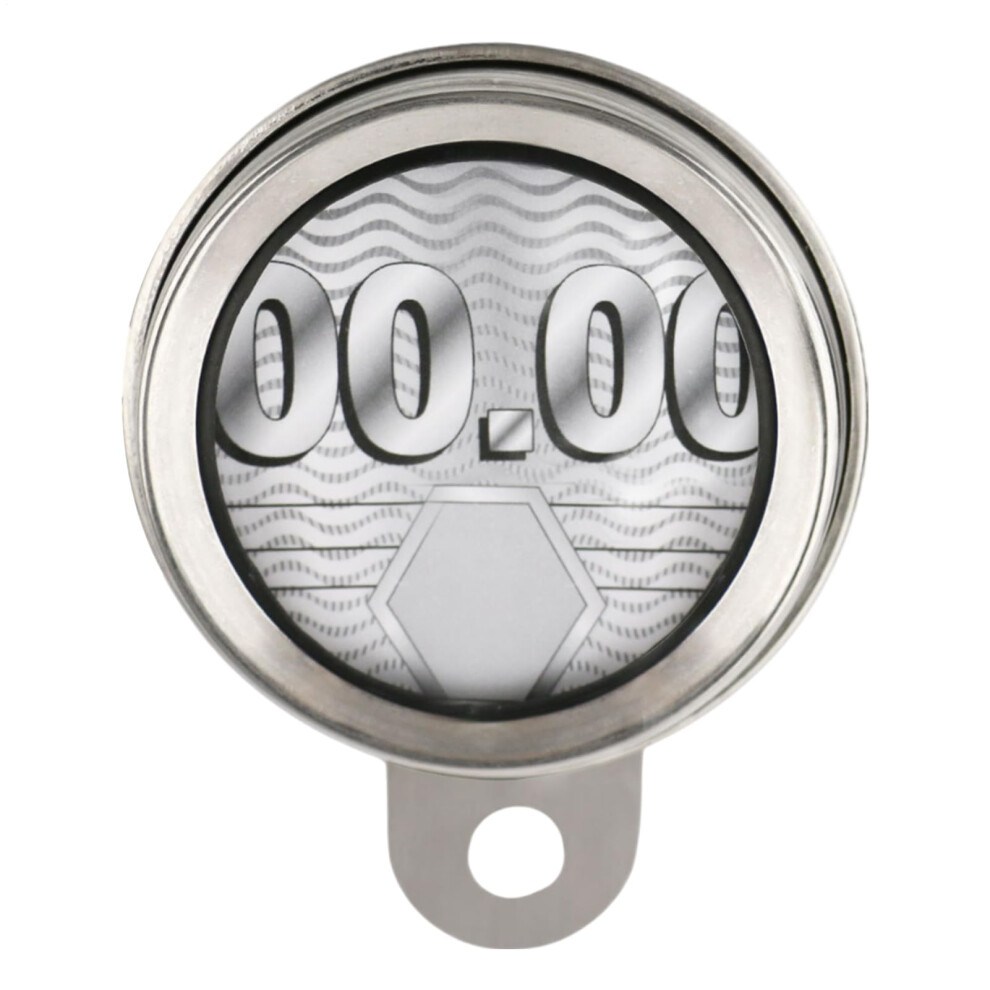 Motorcycle Tax Disc Holder | Rustproof Round Cycling Card Hanger For Scooter And Mountain Road Riding, Silver 9189345084041