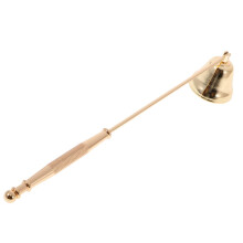 Candle snuffer, wick snuffer, candle extinguisher, flame snuffer, 24 cm, gold