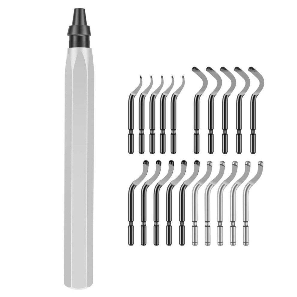 Deburring Tool With Metal Handle And 10/20 Cutter 360 Degree Rotatable Deburring Tool For Resins And Plastics Set 2 9365049989848