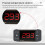 Digital Temperature Controller 220V Heating and Cooling Thermostat with Sensor for Refrigerator and Freezer 5