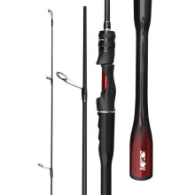 Travel spinning rod, carbon fiber, 5–20g, fast action for bass (2.1m)