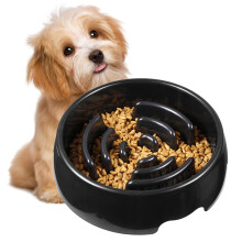 Slow Feeder Dog Bowl with NonSlip Base, AntiChoking Design, Durable Easy Clean for Dogs and Cats