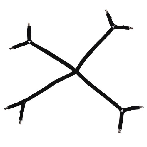 Sangles élastiques réglables pour draps, stabilité accrue grâce à leur conception triangulaire, pinces élastiques robustes, fixations