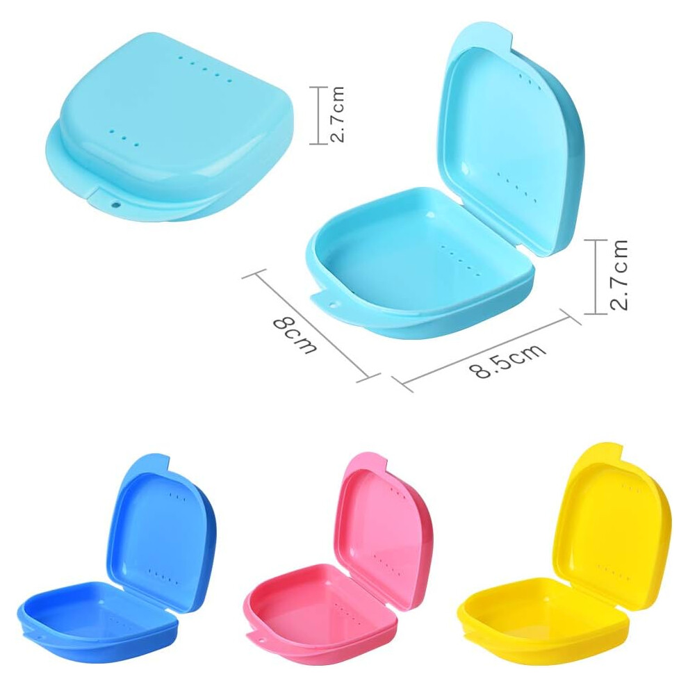 Compact Retainer Case, Ventilated Storage for Mouthguards Aligner Storage, Durable Design with Secure Closure for Orthodontic Container at Home (2