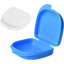 Easy to Clean Orthodontic Retainer Box, Multipurpose Container For Travel Home And Office, 2PCS