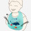 Σαλιάρες σιλικόνης Messy Baby Approved, μαλακές σιλικόνες με ρυθμιζόμενο κλείσιμο για 5