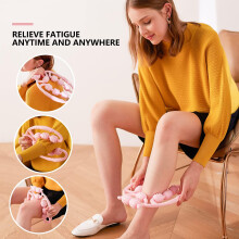 Rodillo de espuma para alivio muscular, masajeador de tejido profundo con rotación de 360 grados y diseño ergonómico, herramienta de recuperación