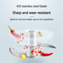 Compact Manual Food Processor, Safe to Use Onion Chopper with Quiet Food Processor Features, Perfect for Small Spaces