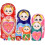 Συλλογή Κούκλες Matryoshka, Οικολογικό Χρώμα, Υψηλής Ποιότητας, Φιλικό προς τα Παιδιά, 8
