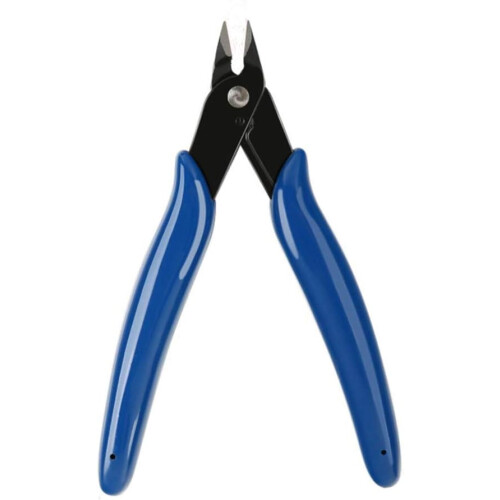 Professional Wire Cutter for Electronics, Precision Electronic Flush Cutter with Ultrafine Flush Cutting, Rubber Handle for Comfortable Grip