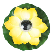 Pond Decor With Floating Solar Lily Pads, Attractive Appearance Of Artificial Floating Pool Flowers Ensures Your Garden Stands Out, Suitable For All S