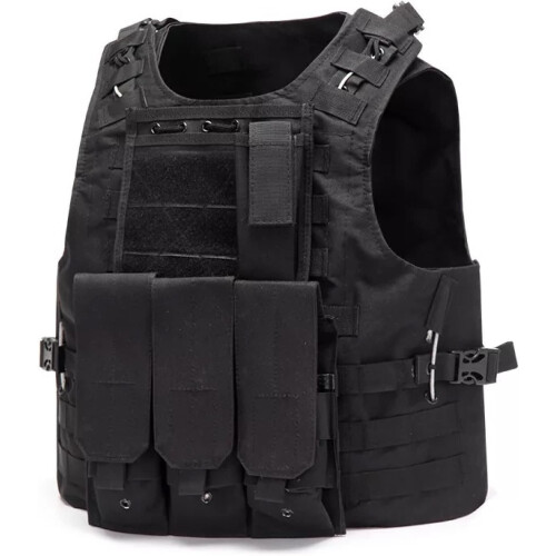 Training Vest Protective Clothing Vest, Python Black, 38x20x45CM, Durable Material, Adjustable Fit 1