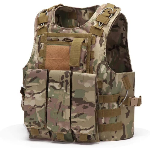 Training Vest Protective Clothing Vest, Python Black, 38x20x45CM, Durable Material, Adjustable Fit 2