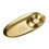 Modern Nonrust Steel Oval Serving Dish For Gatherings-Gold. M 7
