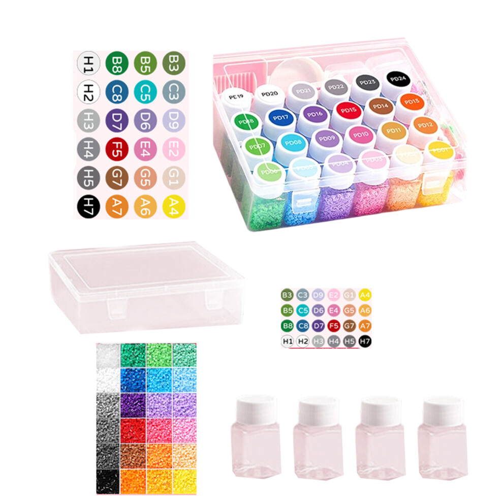 Educational Beads Crafting Set For-24 Colors Standard S 7751000558086