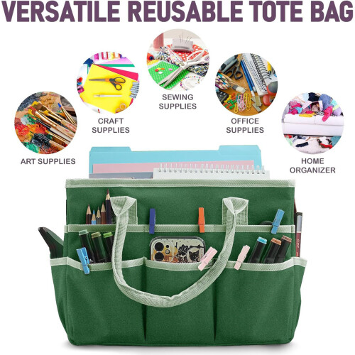 Foldable Art Gear Toted Reinforced Handles Polyester Protective 1