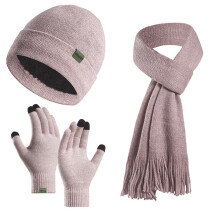 Costume de chapeau d'hiver polyvalent,-Couleur pâte de haricots