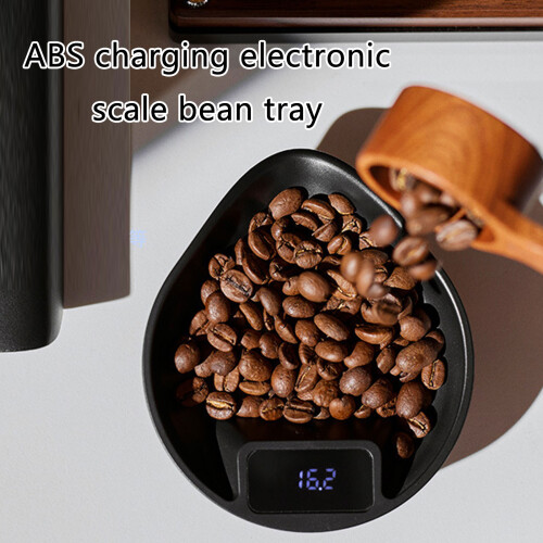Digital Espresso Scale Coffee Weighing Tray-Sand rice white 2