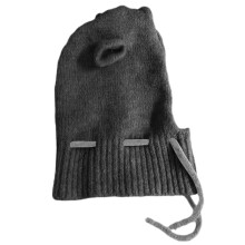 Chapeau écharpe à cordon de serrage pour-Gris foncé