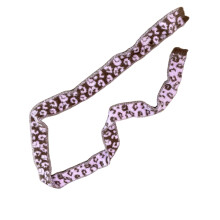 Écharpe fine en tricot pour femmes, foulard imprimé-Rose