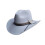 Chapeau haut de forme Homburg à feuilles classiques,-Gris 1