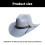 Chapeau haut de forme Homburg à feuilles classiques,-Gris 3