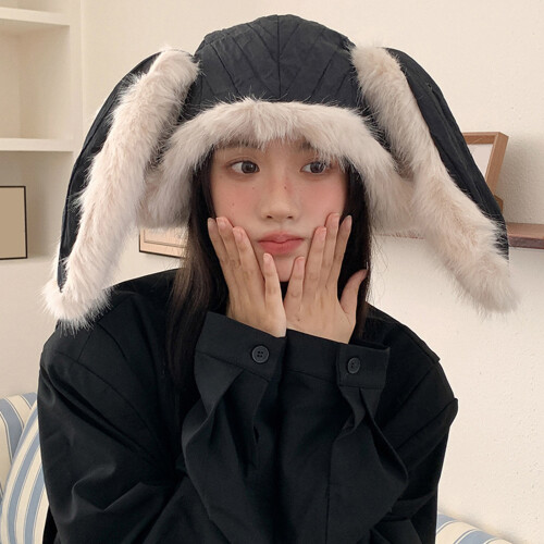 Bonnets oreilles de lapin à la mode, pour différentes-Gris 1