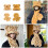Écharpe ours chapeau écharpe pour- une écharpe à imprimé léopard 4