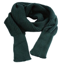 Châle chaud en Crochet, écharpe élastique résistante-Noir Vert