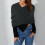 Femmes tricoté Wrap châle pull châle avec manches mode-Café 7