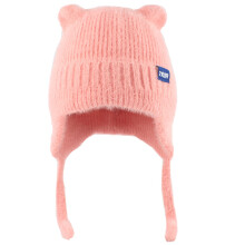 Chapeau en fourrure pour femmes, enveloppe de tête, ours en-Rose