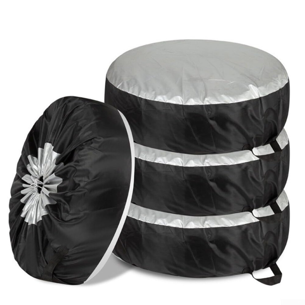 Weatherproof Tire Covers Pack Of 4 For Car And Suv Tires 210D Oxford Cloth Easy Slipon Fit 9189345084904