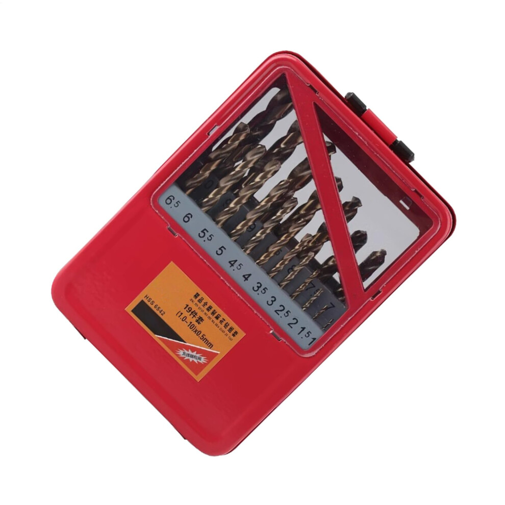 Metal Drill Bit Set Titanium Coated Hss Precision Twist Bits For Steel Cast Iron With Case 9365049990561
