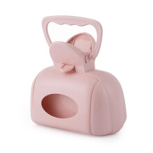 Pet Poop Scooper with Easy OneHand Operation for Cats and Dogs, Durable Waste Picker, Pink