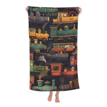 Microfibre Towel Cartoon Design 80x130cm Portable Towel Blanket for Women Camping Golf Gym Outdoor Use