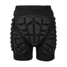 3D Protection Hip Butt EVA Padded Shorts for Tailbone Impact Guard in Noir, Size S for Snowboarding and Ice Skating