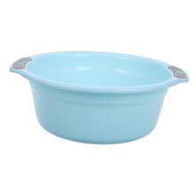 Thickened Plastic Wash Basin with Dual Handles, 15L Utility Tub for Face Washing, Laundry, Foot Soaking, and Kitchen Use