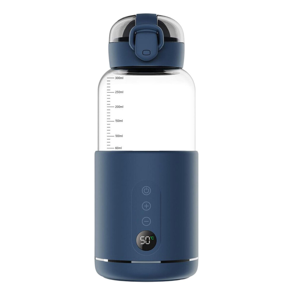 Wireless Bottle Warmer Portable Thermostat for Glass Bottles, Safe Heating Solution, Healthy Blue Design