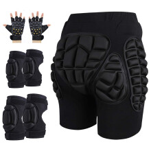 Protective Trousers, Knee Pads, Elbow Pads Set for Children, Men, Women, Skiing, Cycling, Skating, Snowboarding, Skating A2 L